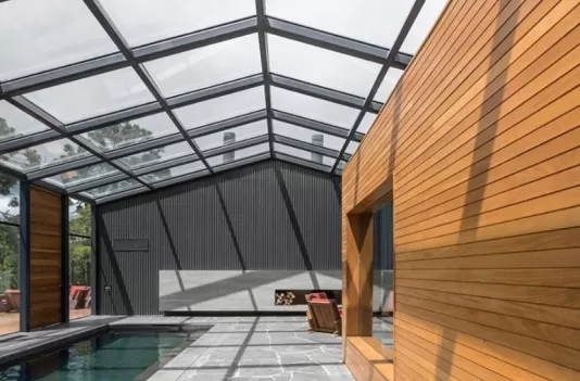 sabit cam tavan veranda