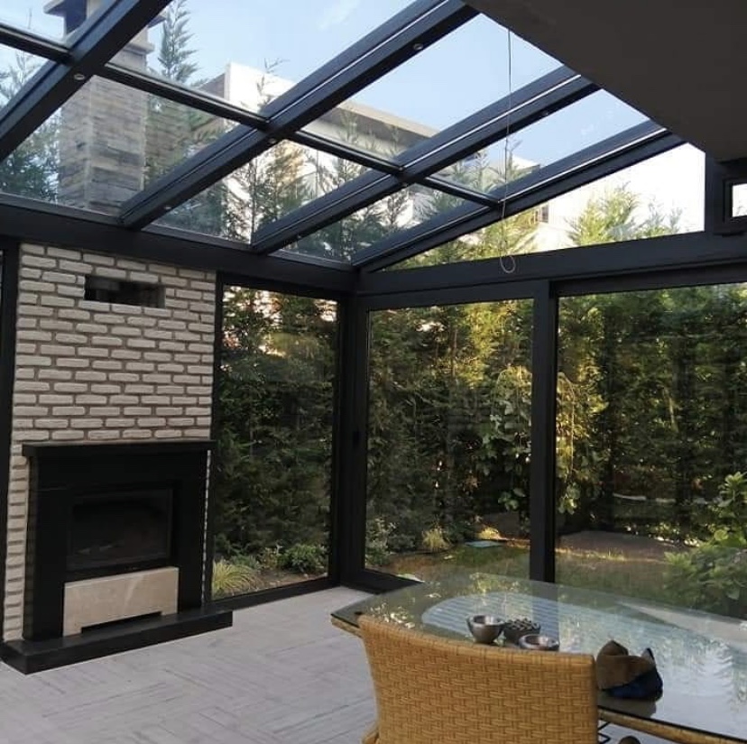 Sabit Yalitimli Cam Tavan Veranda Modelleri 1