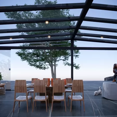 Sabit Cam Tavan Veranda Siparis