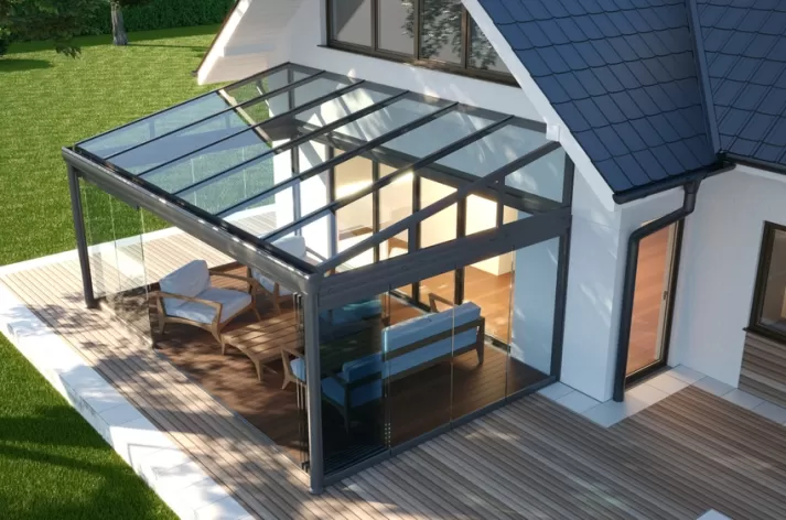 sabit yalitimli cam tavan veranda fiyat 